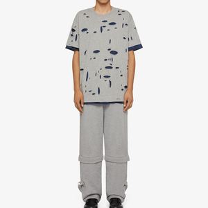 T-shirt de sport épais à épaules tombantes uni et oversize pour hommes – Vente en gros, haute qualité, poids lourd, coupe ample - Product Image 3