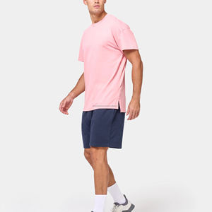 เสื้อยืดคอกลมชายไซส์ใหญ่พิเศษสำหรับยิมเสื้อเปิดไหล่ - Product Image 4