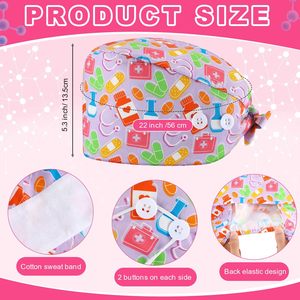 Hospital Medical Scrub Caps Custom Made Design OEM Surgical Use Cotton Healthcare Uniform Doctors Nurses Reusable Lightweight - Product Image 4