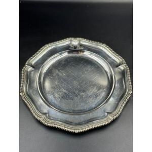 Assiette antique en étain style floral, assiettes et plats en laiton pour service alimentaire, artisanat décoratif, assiette de présentation, fournitures pour événements - Product Image 3