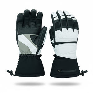 Guantes de Motocicleta Personalizados al por Mayor, Guantes de Carreras de Cuero Genuino, Largos, Protección Invernal, Seguridad Profesional - Product Image 1