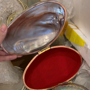 Handmade Seashell Jewelry Box <b>Abalone</b> <b>Shell</b> Polished Mother of Pearl Gift Vietnam Factory Wholesale Custom Label - Product Image 3