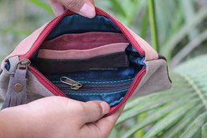 Mini monedero personalizado de piel auténtica de ante suave con borlas multicolor para mujer, tarjetero de cajero automático de piel auténtica personalizado - Product Image 6