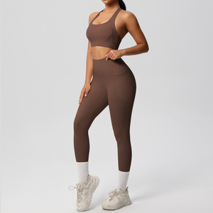 Fabricante de Conjuntos Deportivos para Gimnasio, Ropa Deportiva para Mujer, Leggings de Cintura Alta, Sujetador Deportivo, Traje de Yoga, Venta al Por Mayor, Personalizado, OEM, ODM - Product Image 2