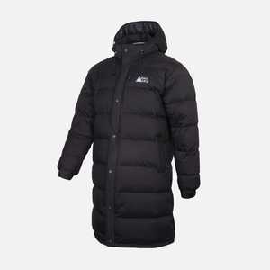 Doudoune longue élégante et décontractée pour hommes Doudoune longue de haute qualité en satin d'oie à capuche avec fermeture à glissière Longueur au genou Chaude à la mode - Product Image 4