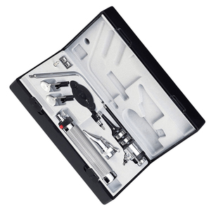 Laryngoscope manuel en acier inoxydable à fibres optiques, lames McCoy, ensemble de lumières LED, certifié CE, réutilisable, JAMSO INDUSTRIES, pour adultes - Product Image 6