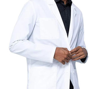 Batas de Laboratorio Blancas de Alta Calidad, Manga Larga, Uniformes Médicos OEM para Doctores, Uniformes de Enfermería para Personal de Hospital - Product Image 1