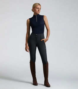 Pantalon d'équitation respirant pour femme, léger, avec empiècements en mesh, séchage rapide, pour l'été - Product Image 4