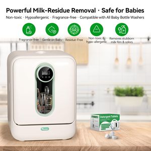 GROWNSY Momcozy 150 Pezzi Detergente Naturale per Biberon Altamente Efficace per la Pulizia di Bottiglie e Pastiglie per il Lavaggio - Product Image 2