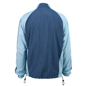 Custom Logo Lightweight Nylon Windbreaker <b>Jacket</b> <b>for</b> <b>Men</b> Color Block Stand Collar Zip up Outdoor Sports Training <b>Track</b> Top - Product Image 2