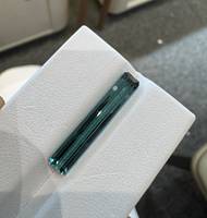 Tourmaline Indicolite Naturelle, Coupe Rectangulaire Allongée, 4.85CT, Pierre Précieuse Facettée à Effet de Couleur, Vente en Gros Afrique pour Bijoux