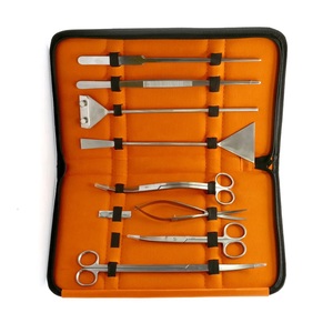 Kit de Herramientas para Acuario, Juego de Herramientas Largas para Plantas y Acuapaisaje, Estuche de Almacenamiento de Acero Inoxidable, Raspador de Algas, Juego de Instrumentos Personalizados para Peceras - Product Image 1