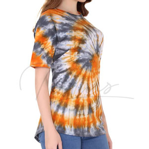 Camiseta Tie-Dye para Mujer, Nueva Llegada 2026, Camiseta con Logotipo Personalizado para Mujer, Camiseta Tie-Dye al por Mayor, 100% Algodón - Product Image 3