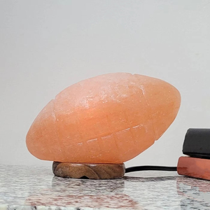 Lámpara de Sal del Himalaya al por Mayor, Tallada a Mano, de Cristal Rosa, en Forma de Balón de Fútbol, de Pakistán, Luz de Mesa, Artesanía Natural - Product Image 6