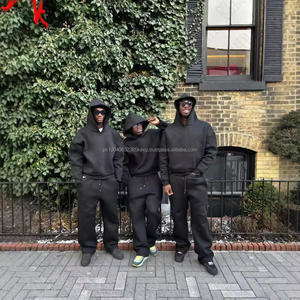 Sweat à capuche surdimensionné pour homme avec logo personnalisé, sweat à capuche ample et sans cordon - Product Image 3