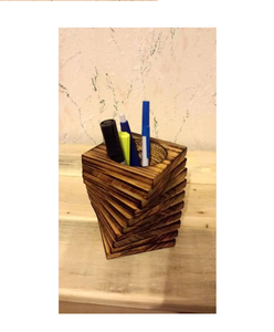 Wood <b>Desk</b> Pencil Holder Stand Multi Purpose Natural crafts Elegant For Mother's day Gifts Pen Pencil Holder With Amazing Price - Product Image 5