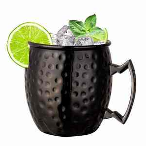 Mug à Moscow Mule en cuivre martelé avec poignée, tasse à cocktail vintage en métal pour bar, cuisine, restaurant, fête à domicile, ensemble de vaisselle pour boissons - Product Image 4