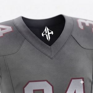 Uniforme de Fútbol Americano para Hombre, Sublimado, Cuello en V, Manga Corta, 100% Poliéster, Calidad Premium - Product Image 6