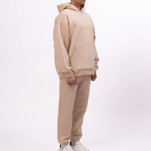 Haute qualité 100% coton hommes hiver décontracté surdimensionné survêtement couleur personnalisée vêtements de sport maternité confortable lavage à l'acide - Product Image 2