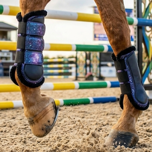 Protectores de Patas de Caballo con Logotipo Personalizado OEM, Botas de Tendón y Fetlock de Piel Sintética Suave, Proveedor de Botas Antichoque para Caballos - Product Image 3