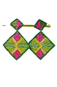 Boucles d'oreilles pendantes en perles de graines de tournesol de la marque BaubleBar, modèle Tricolor Butterfly Pearl Seed Bead Fine - Product Image 3