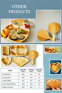 Platos Desechables de Hoja de Palma de Areca 100% Compostables y Biodegradables, Platos Ecológicos para Fiestas de Vietnam - Product Image 2