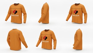 Custom Cotton T <b>Shirt</b> <b>Men</b> Long Sleeve Casual Comfortable Breathable Plain t <b>shirt</b> High Quality Wholesale - Product Image 4