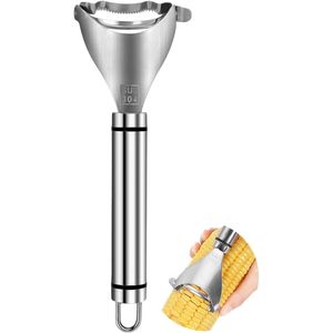 Sbucciatore per Pannocchie di Mais in Acciaio Inox 304, Utensile Rapido per Rimuovere il Mais dal Pannocchia - Product Image 1