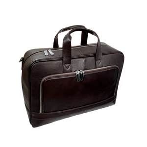 Bolso de Negocios de Cuero Suave para Hombre, Piel Genuina de Vacuno Premium, Cierre de Cremallera, 1.8kg Ligero, Tamaño Grande, 2 Compartimentos Independientes - Product Image 1