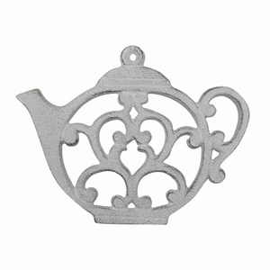 Support de Plaque Chaude en Métal Résistant à la Chaleur, Style Ferme, Forme Théière Vintage Ornée, Décoration pour Comptoir de Cuisine et Table à Manger (Vente en Gros) - Product Image 1