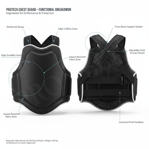 Protector de Pecho Profesional y Moderno, Estilo Personalizado, Ajustable, de Cuero Vacuno, para Artes Marciales, Boxeo y Deportes - Product Image 2