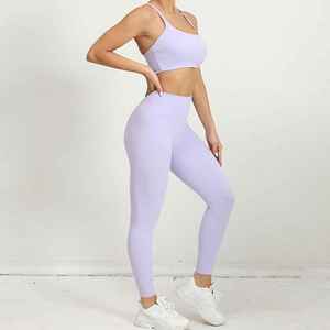 ชุดโยคะผู้หญิงแบบแห้งเร็ว ราคาขายส่ง คุณภาพสูง ดีไซน์ใหม่ทันสมัย พร้อมรับออกแบบโลโก้ตามสั่ง - Product Image 3
