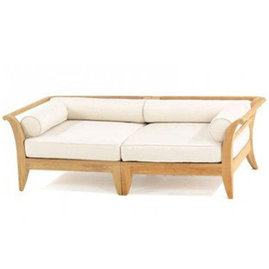 Modern Square Sectional <b>Sofa</b> Smooth-finished Teak <b>Wood</b> <b>Frame</b> Sponge Padding Cushions; Suitable <b>for</b> Use Living Rooms Hotels. - Product Image 2
