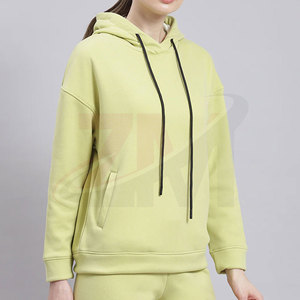 Sudadera con Capucha Larga para Mujer, Invierno, Transpirable, de Forro Polar, Corte Ajustado, con Diseño Frontal Personalizado, 100% Algodón - Product Image 5