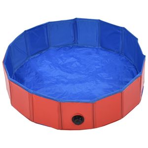 Fournitures pour petits animaux de piscine en PVC pliable rouge 31.5 "x 7.9" - Product Image 3