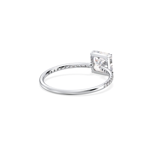 Bague solitaire en moissanite certifiée GRA personnalisée REYES en argent sterling 925, cadeau de fiançailles, cadeau de mariage, bijoux fins pour femmes - Product Image 4