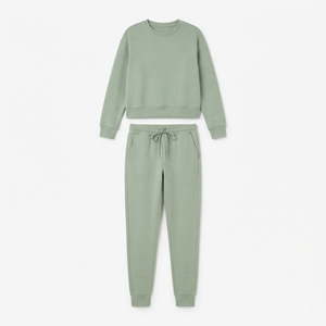 Ensemble de survêtement décontracté pour femmes, pull en polaire chaud d'hiver et pantalon de jogging avec poches, vêtements de sport deux pièces - Product Image 5