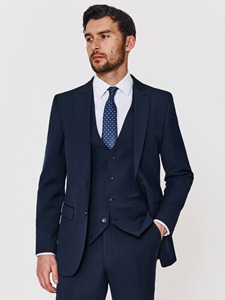 Costume 3 pièces pour homme, blazer, gilet et pantalon, résistant aux plis, confortable pour le bureau et les réunions - Product Image 2