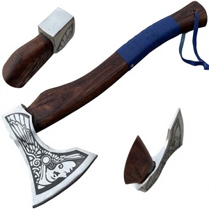 BA Enterprises - Tomahawks de Acero de Damasco Forjado a Mano, de Última Tendencia, Personalizados para Campismo y Supervivencia al Aire Libre, Hoja de 4 3/4 Pulgadas - Product Image 1