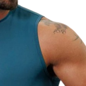 Débardeur de sport pour homme, couleur turquoise, sans manches, 100% coton, séchage rapide, respirant, pour la salle de sport, l'entraînement, la remise en forme, vêtements de sport - Product Image 4
