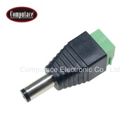 Bestseller Terminaladapter 2,5mm Männlicher Stromstecker mit Messingkontakt PVC-Gehäuse Rechteckig 2-polig 5A Nennstrom 12V DC