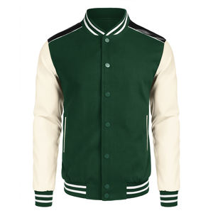Chaquetas Letterman de Invierno para Hombre con Parches Bordados Personalizados, Estilo Vintage de Moda, Precio al por Mayor - Product Image 4