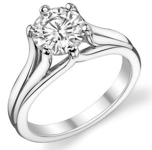 Bague Solitaire en Moissanite Taille Brillant, Monture à Griffes en Argent 925, Forme Constellation, Cadeau de Luxe pour Fiançailles, Mariage, Anniversaire - Product Image 3