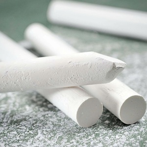 Wholesale OEM Dustless White Round Shape 8cm Long Non-toxic Smooth Writing School <b>Chalk</b> Color Box - Product Image 2