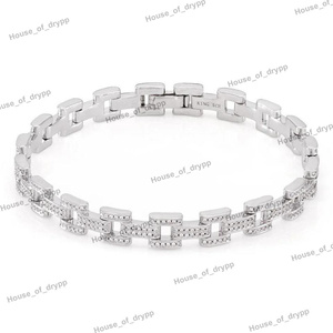 Iced Out 925 Sterling Silver VVS Round Brilliant Cut Moissanite Diamonds <b>Bracelets</b> for Unisex - Product Image 2