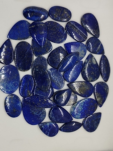 Natural Lapis Lazuli Pair Cabochon Healing Crystal Quartz Wholesale Bulk Loose Gemstone Chakra Spiritual Reiki Raw - Product Image 2