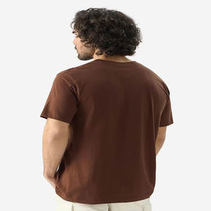 Haute qualité 100% coton 190gsm T-Shirt Premium tricoté Logo personnalisé impression été plaine hommes T-Shirt hommes blanc T-Shirt - Product Image 3