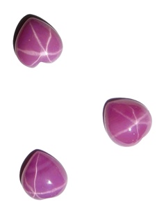 Rubí Estrella Corazón de 9x9 mm, 3.5 Quilates, Creado en Laboratorio, Pulido, Opaco, Cabujón con Efecto de Estrella de 6 Puntas para Joyería - Product Image 4