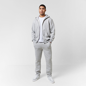 Men Oversized Stacked Tracksuit Autumn Wear Luxury Lightweight Baggy Hoodie <b>Jogger</b> Set Urban Streetwear Custom OEM Supplier - Product Image 2