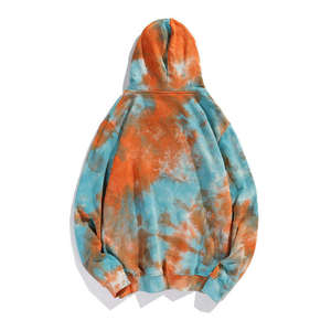 Sweat-shirts à capuche surdimensionnés de haute qualité, 100 % coton, côtelés, personnalisés, impression sérigraphique premium, 360 g/m², tie-dye, pour hommes - Product Image 2